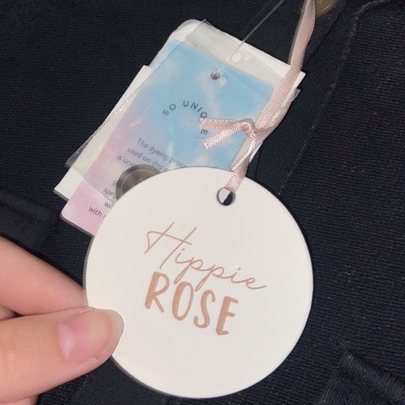 NWT Hippie Rose Black Button Up Jacket - Medium - Picture 2 of 3